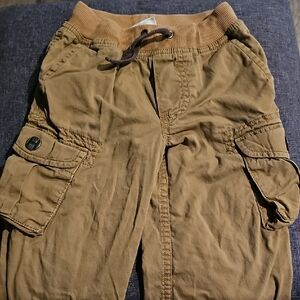 Hanna Andersson Tan Lined Cargo Pants Boy Toddler Winter Size 4